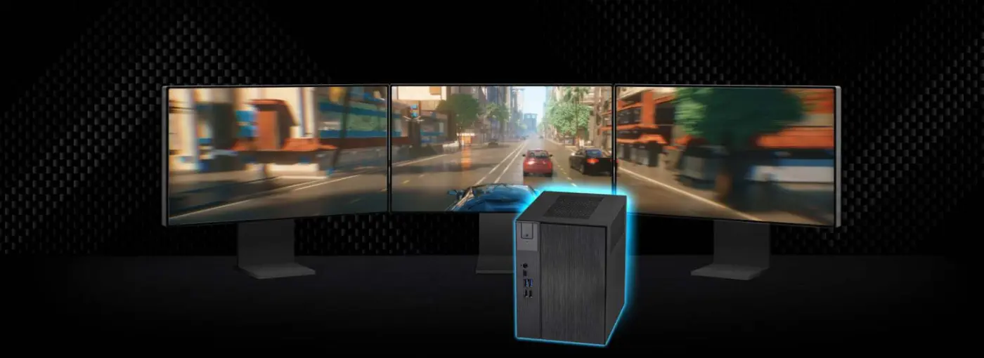 Mini PC BlackRock Atom – Potencia Compacta con Mando RGB Incluido